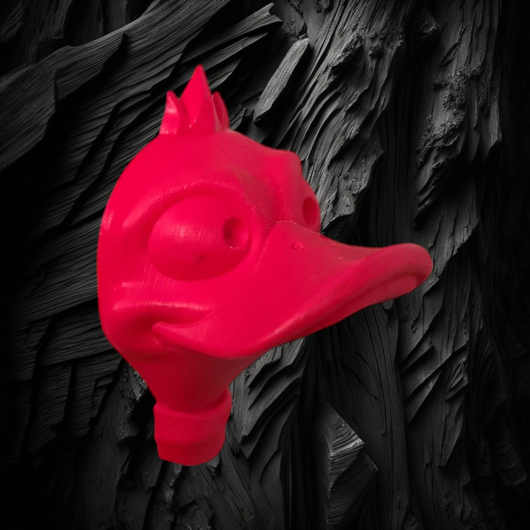 Poignée de placard en forme de canard imprimée en 3D